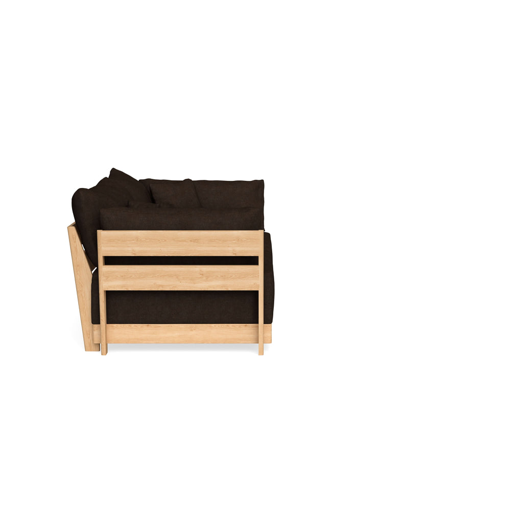 Modular Bondi Latte 2-Seater Sofa in Espresso | Classic Blend