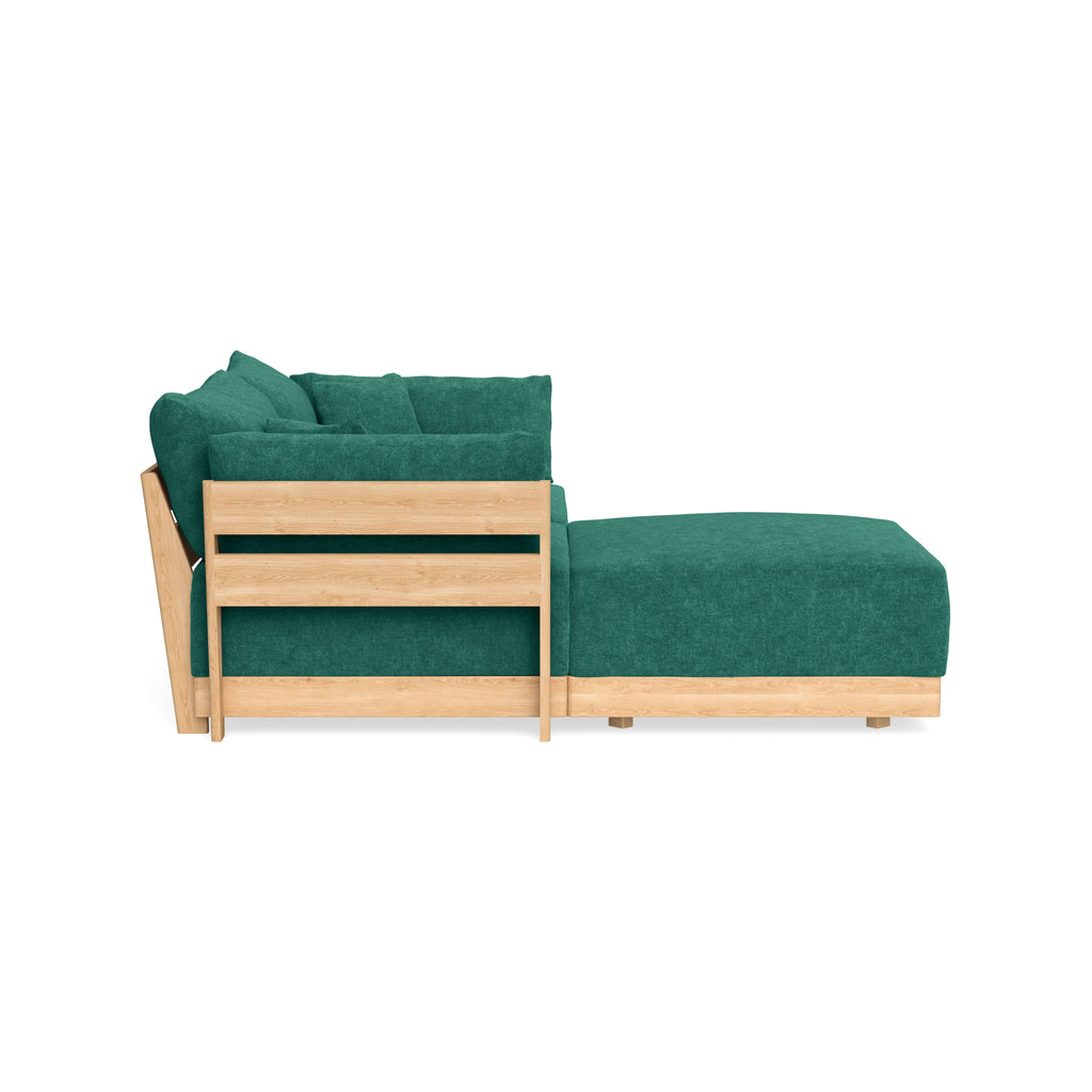 Slipcover Only - Modular Bondi 2-Seater Sectional in Jade Green