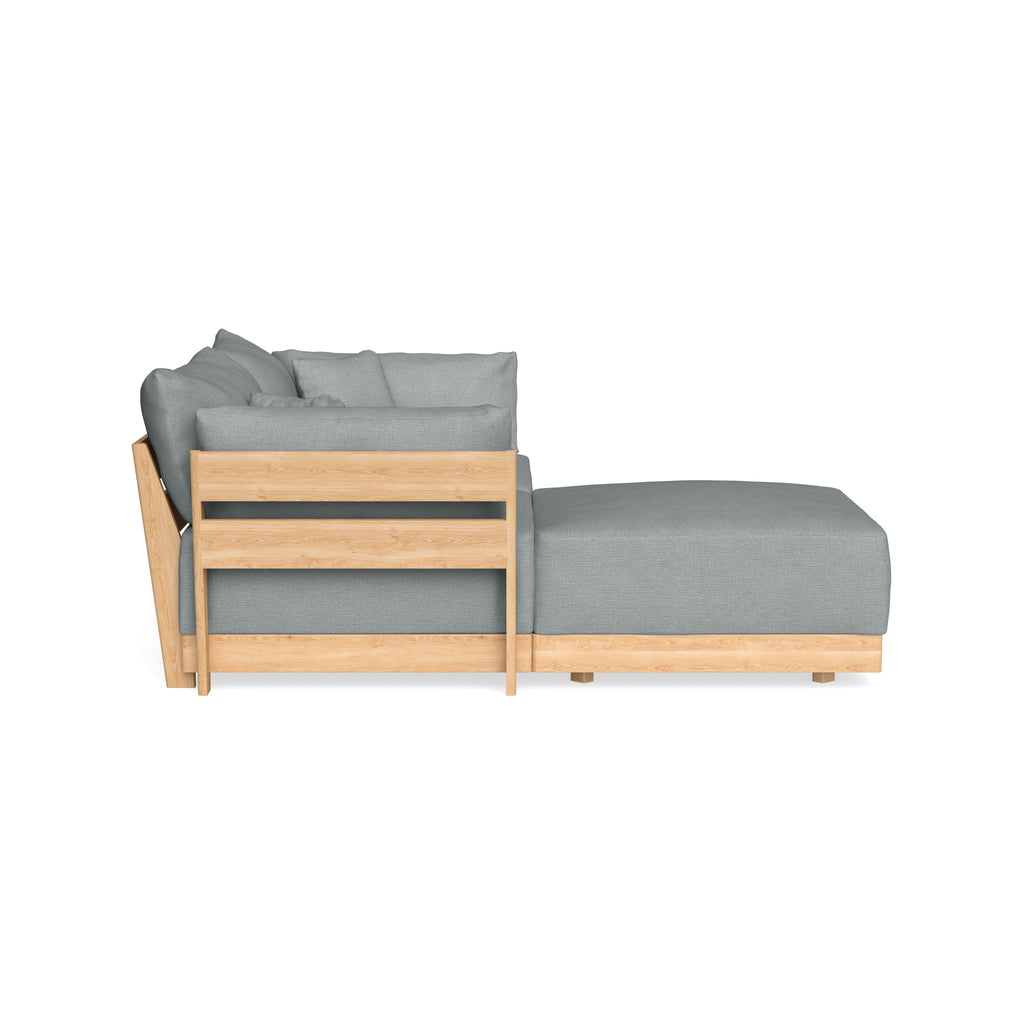 Slipcover Only - Modular Bondi 2-Seater Sectional in Light Steel
