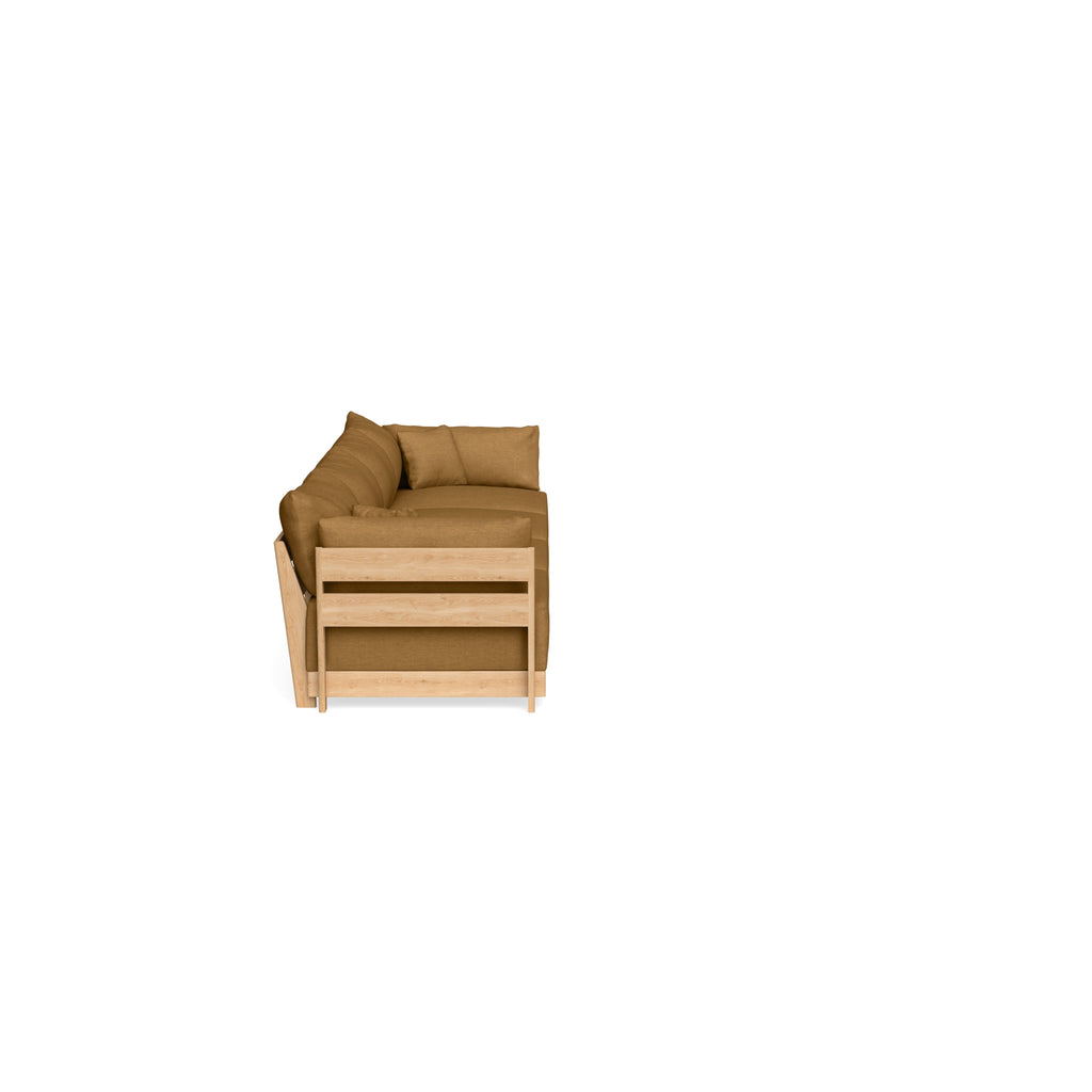 Modular Bondi Latte 4-Seater Sofa in Dijon | Memory Foam Blend