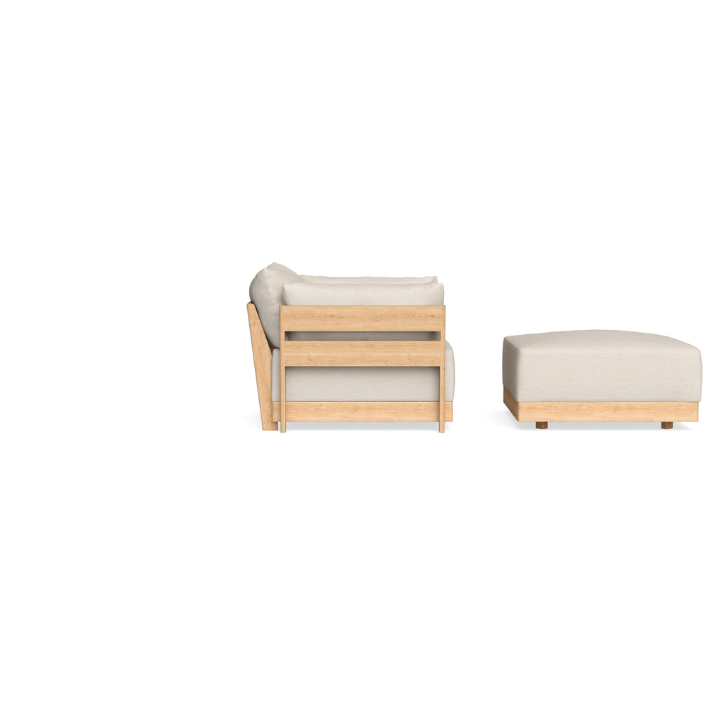 Slipcover Only - Modular Bondi Armchair + Ottoman in Seashell