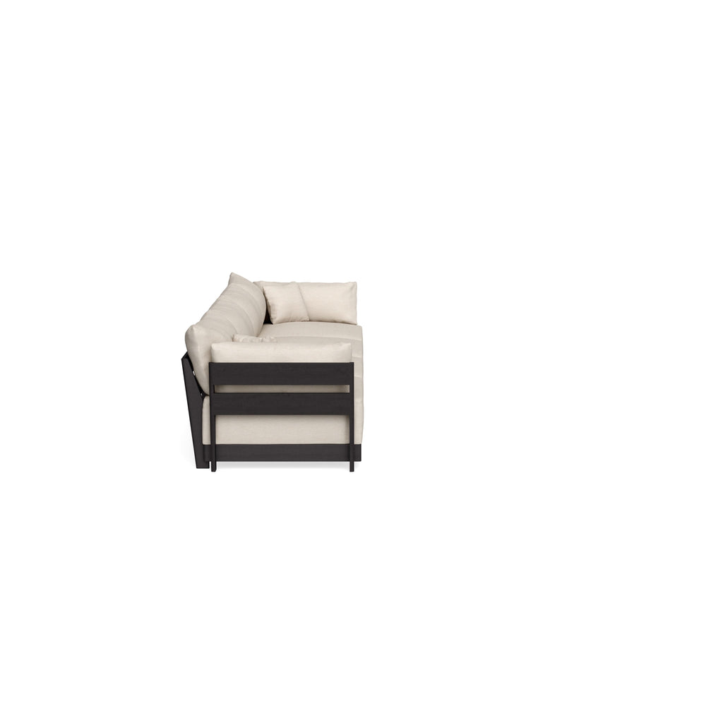 Modular Bondi Black 4-Seater Sofa in Seashell | Classic Blend
