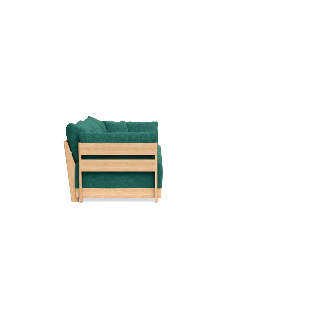 Modular Bondi Latte 3-Seater Sofa in Jade Green | Classic Blend