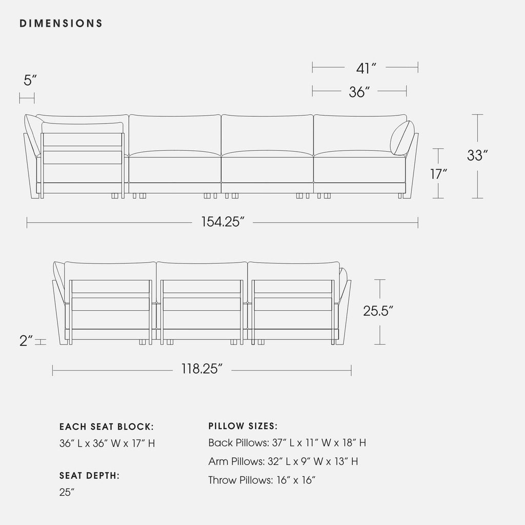 Modular Bondi Espresso 6-Seater Corner Sectional in Light Steel | Classic Blend