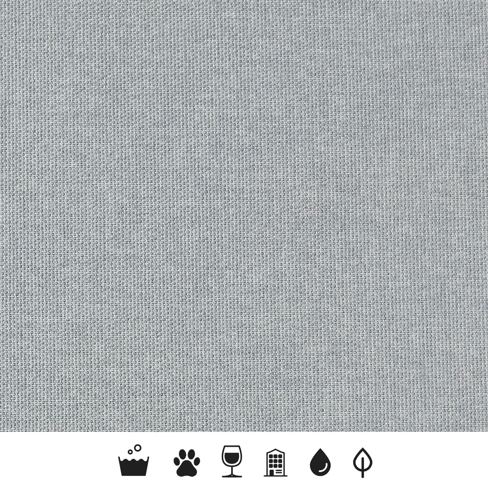 Light Steel in Oxford Weave