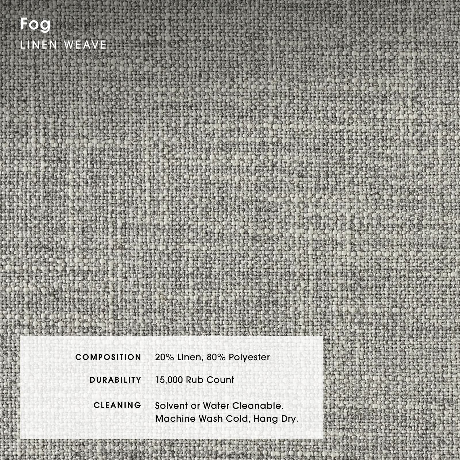 Modular Bondi Black Armchair + Ottoman in Fog | Memory Foam Blend