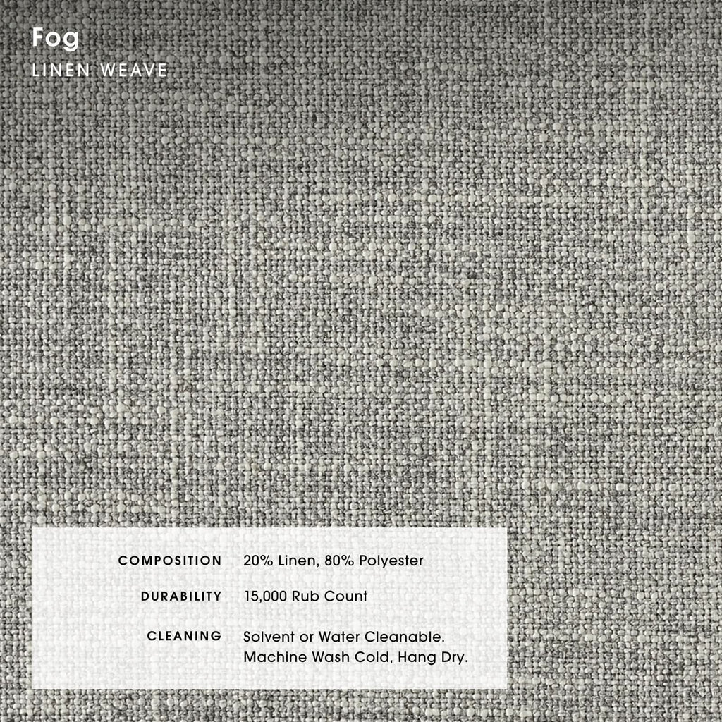 Modular Bondi Latte 5-Seater L-Sectional in Fog | Memory Foam Blend