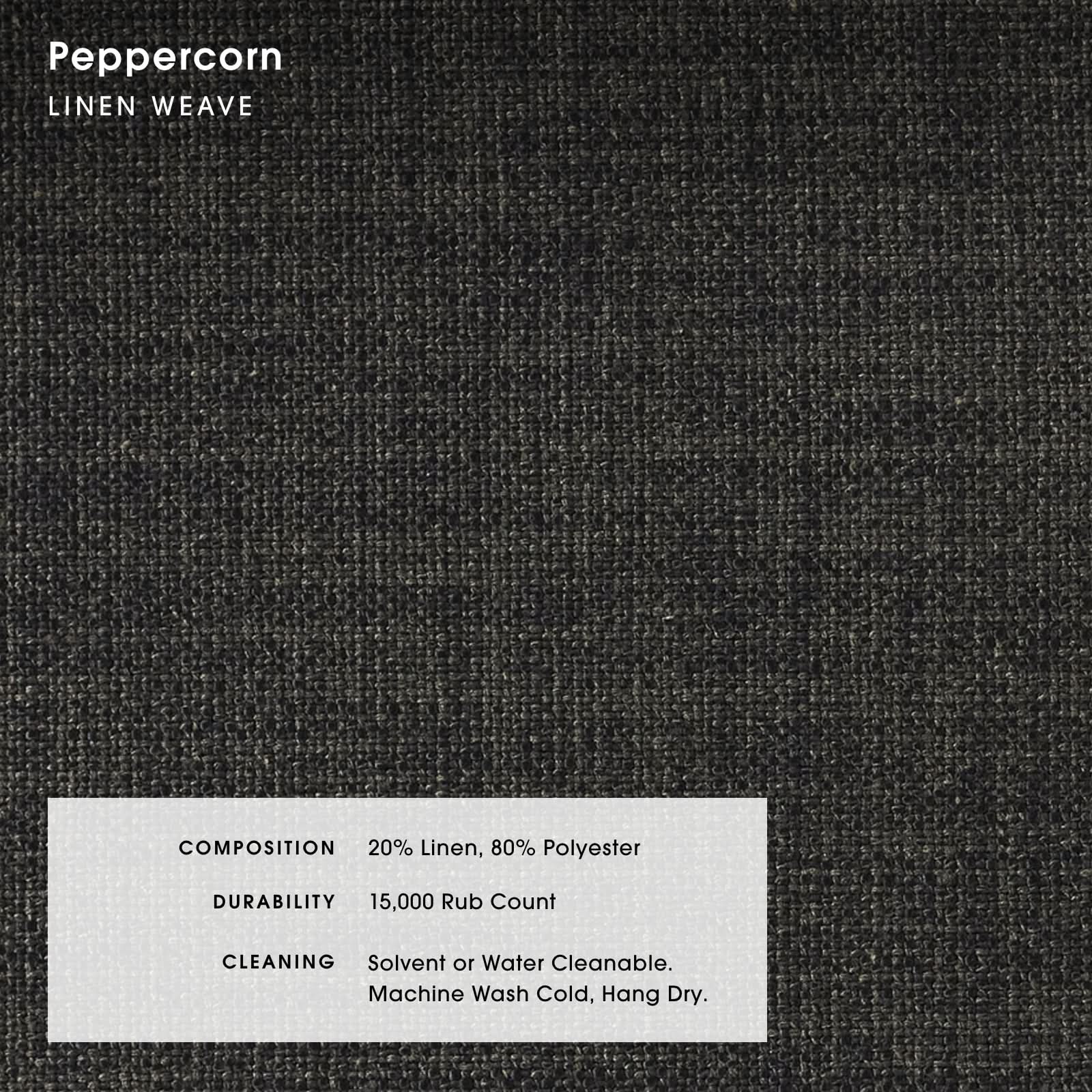 Modular Bondi Black 2-Seater Sectional in Peppercorn | Memory Foam Blend