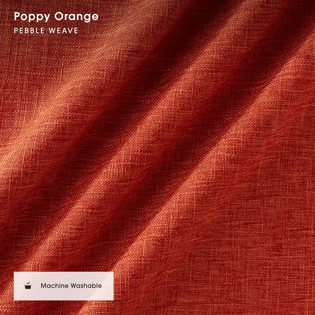 Modular Bondi Black 2-Seater Sofa in Poppy Orange | Memory Foam Blend