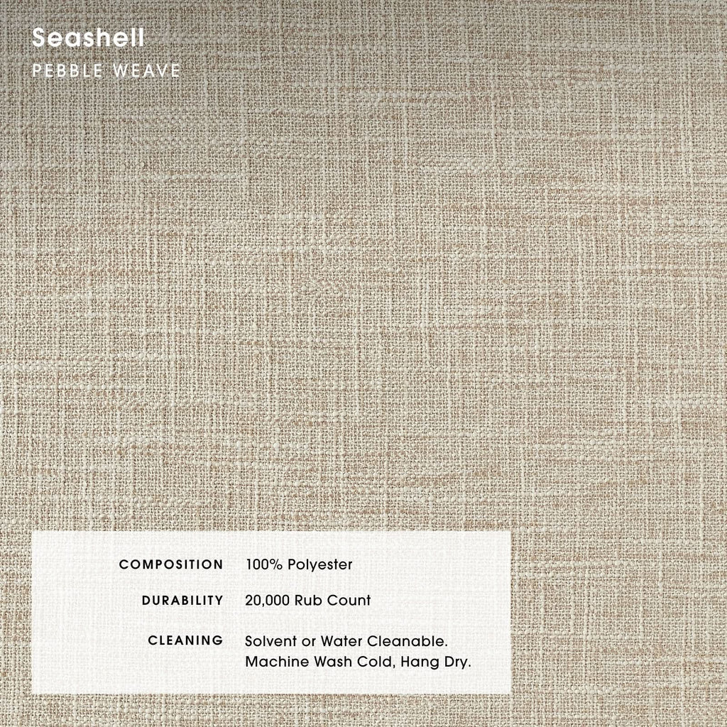 Modular Bondi Black 3-Seater Sofa in Seashell | Memory Foam Blend