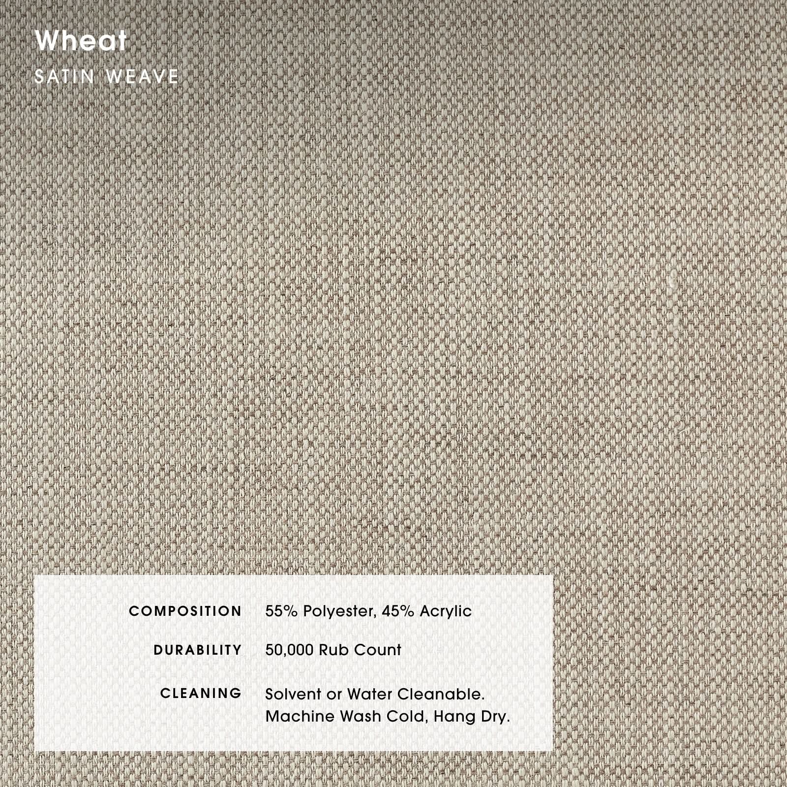 Modular Bondi Black Ottoman in Wheat | Classic Blend